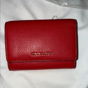 Michael Kors Cherry Red Leather Wallet